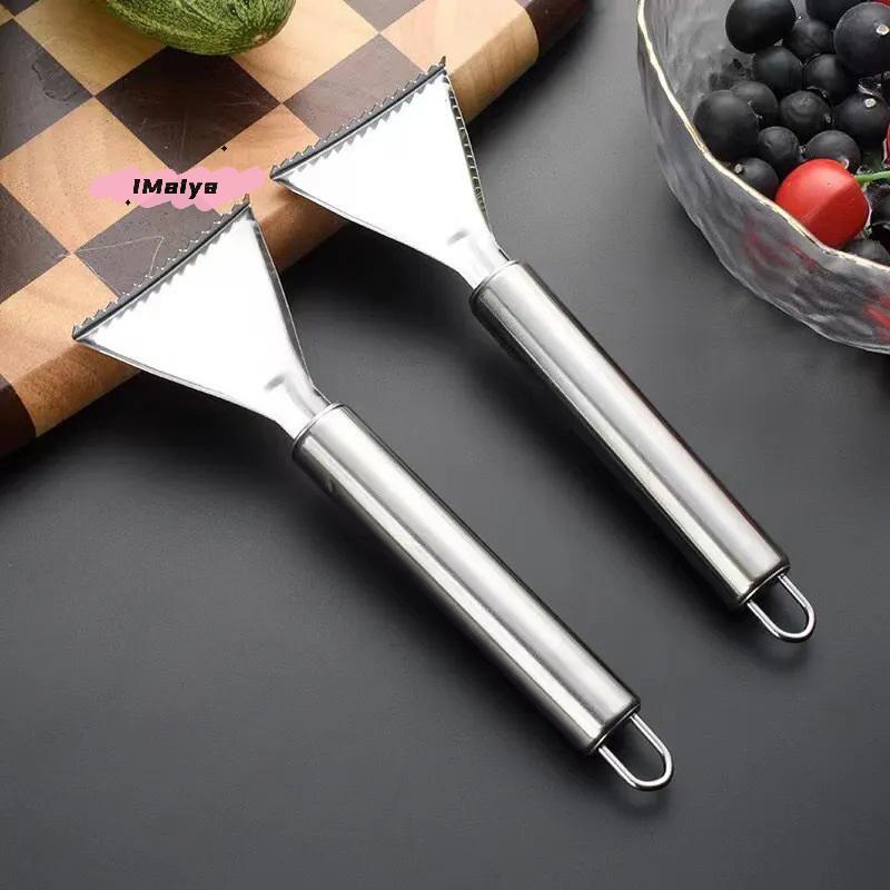 1Pc Stainless Steel Fish Scales Scraper Cleaning Peeler Bone Tweezers Kitchen Tool Fast Removal Gadget Accessory