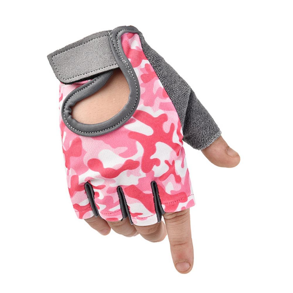 Barnsportshandskar Barn-, herr- och damcykelskydd Utomhus halkfria andningsbara daggfingerroller