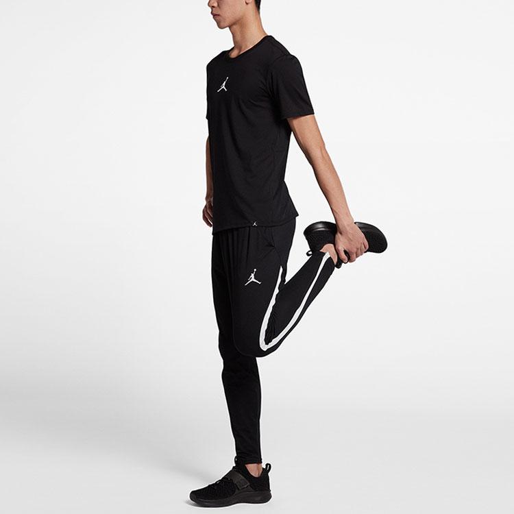 Jordan Iconic Quick-Dry Training Short Sleeve T-Shirt Men Tops Black AR7416-013