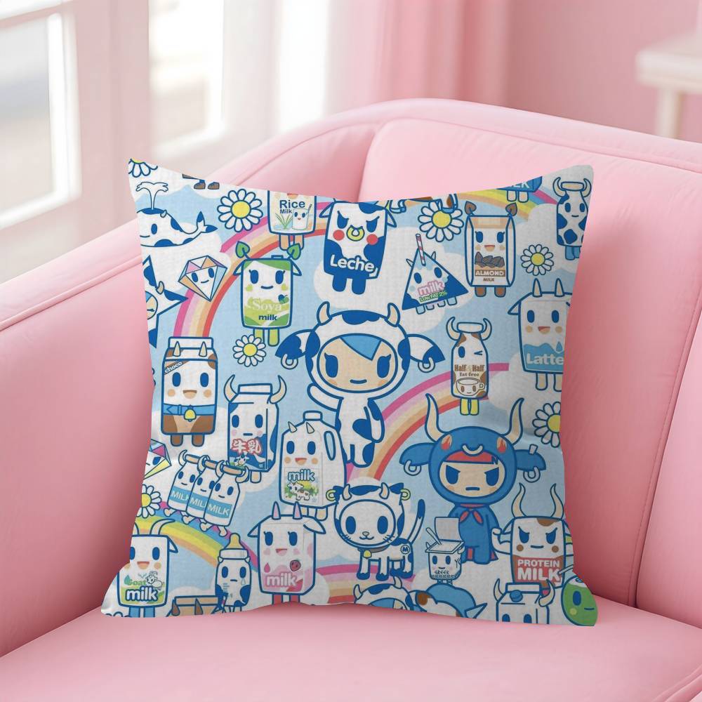 Japan Tokidoki Cartoon   Stitch Lucky Dragon Pillow Cover Sofa Cushion Cover Home Room Decoration Children Gift