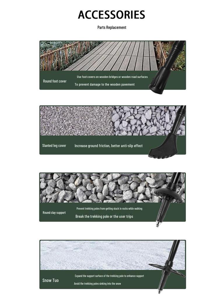 Newcastle NX63 Adjustable 7075 Aluminum Trekking Poles with External Lock