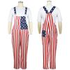 2026 Independence Day American flag couple overalls, Halloween stage show costumes