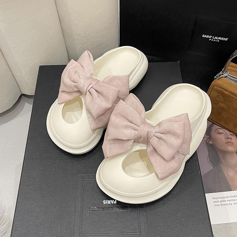 20242 Nuove Sandali da Donna Estivi con Suola Morbida Moda Passeggio all'Aperto Sandali con Fiocco Femminili Casa Leggeri Traspiranti Sandalias