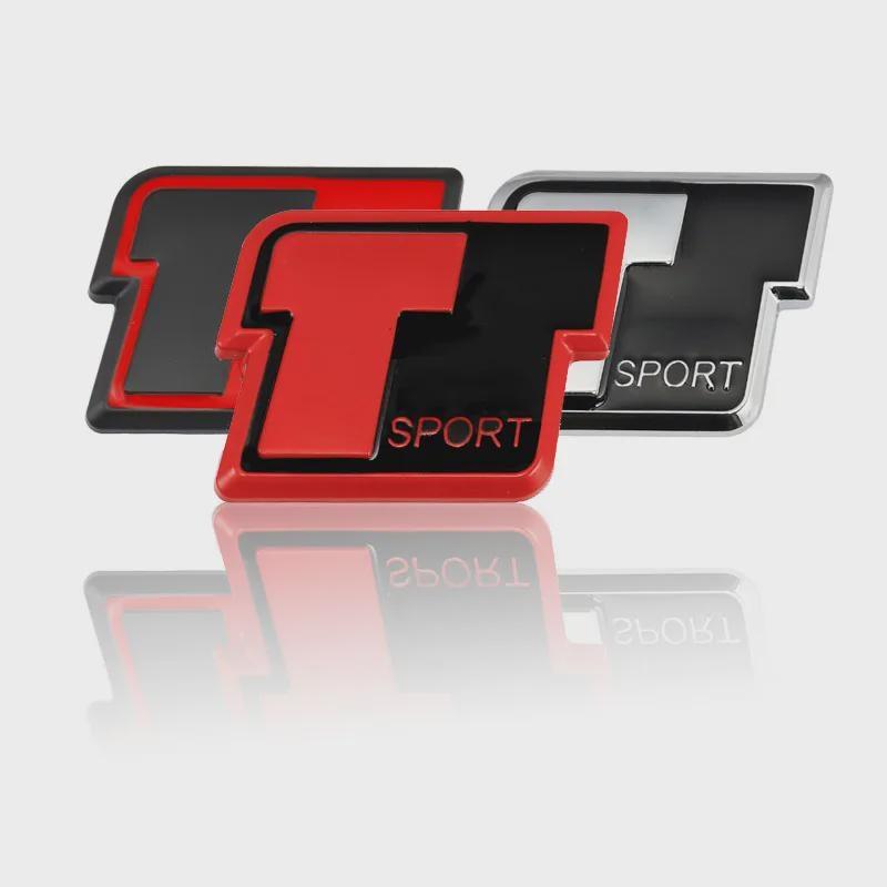 Car Sticker T Sport Stickers Emblem Badge Rear Trunk Decals for To-yo-ta