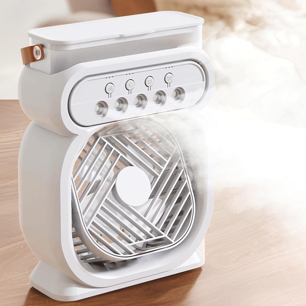 Five Nozzles Air Conditioning Fan With LED Night Light Hot Three In One Fan Air Conditioner Cooler