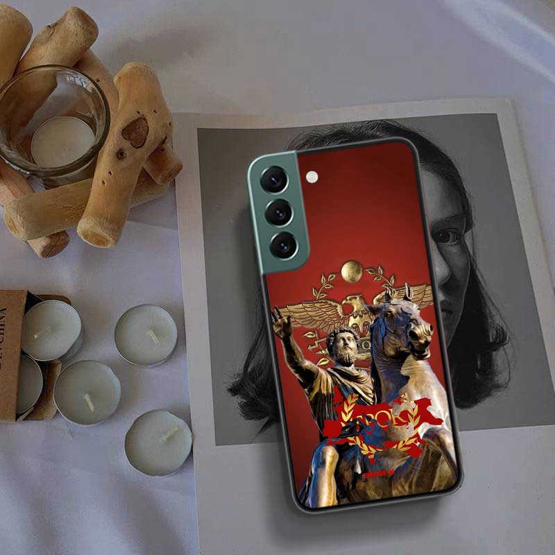 

SPQR Roman Imperial Legionv Phone Case For Samsung Galaxy S22 S25 Ultra S21 S10 Plus S26 Edge S20 S23 S24 FE Cover Silicone Samsung S23 Plus