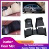 Car Floor Mat for Hyundai Elantra Avante N CN7 i30 Sedan ~ Leather Foot Liner Waterproof Carpet Pad Accessories