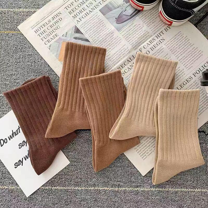 Einfarbige knöchelhohe Herbst/Winter Vielseitige Lange Sportsocken Für Paare