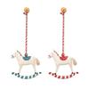 Retro Christmas Decoration Iron Pendant Christmas Tree Room Party Holiday Decorative Metal Home Ornaments Shoot Prop Key Lanyard