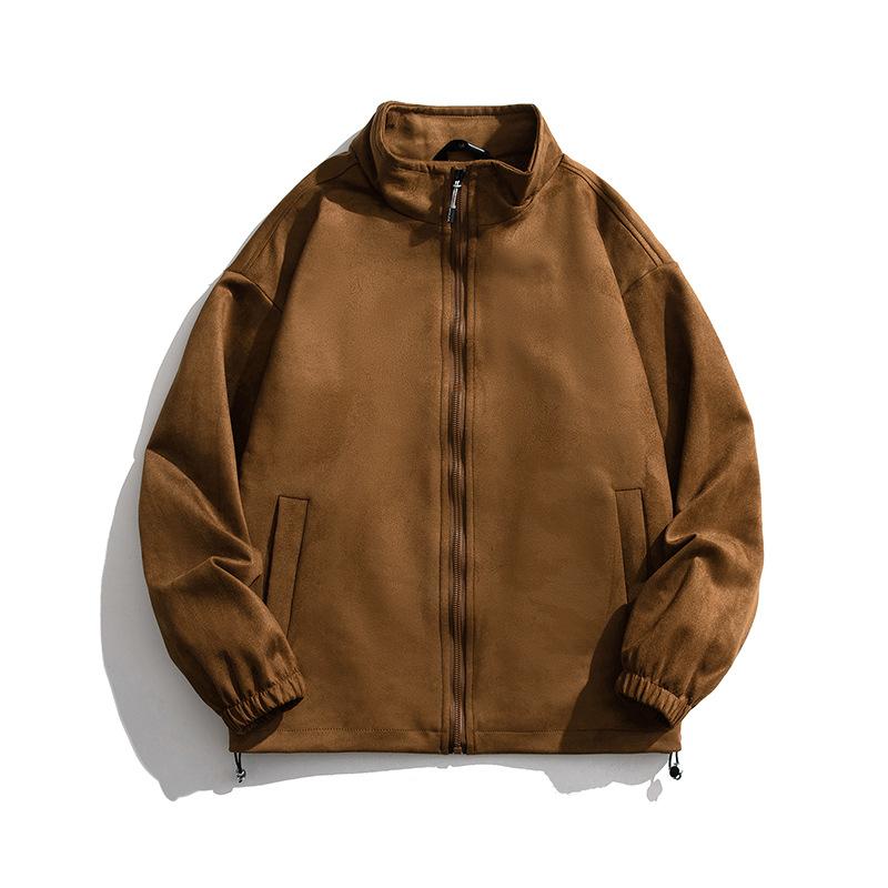 

Мужская куртка с воротником-стойкой на весну и осень, мужская кожаная куртка для пары, мужская спортивная студенческая свободная куртка 3XL