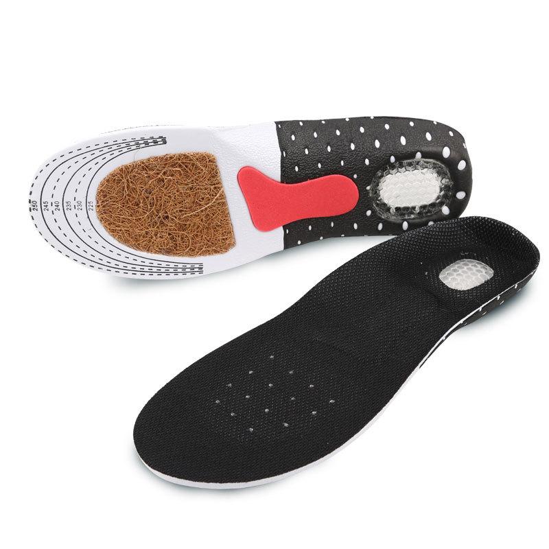 Sports Insoles  Sweat-absorbing Coconut Beard Shock-absorbing Breathable Basketball Football Running Military Training Summer Women's Insoles