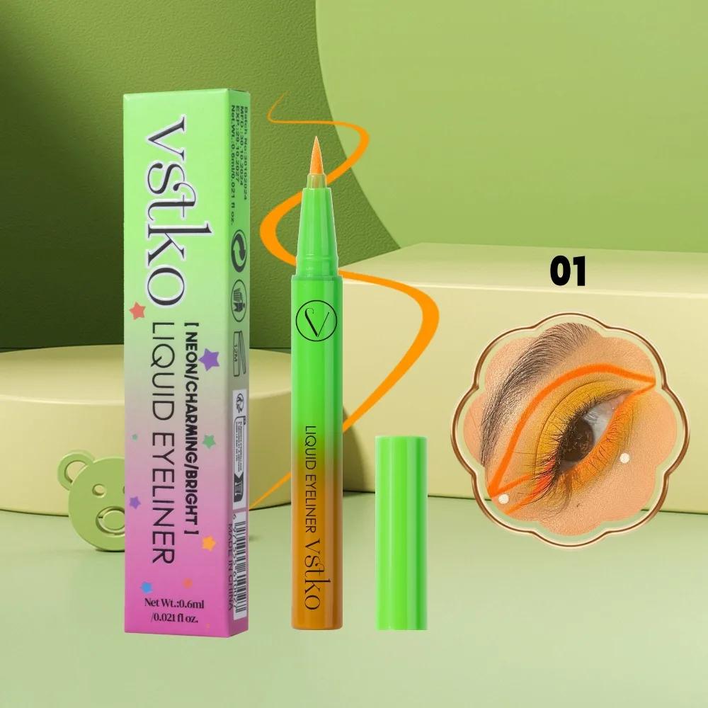 Colored Liquid Eyeliner Matte Chameleon Easy To Wear Eye Liner Pen Quick Dry Smooth Waterproof Blue Eyeliner Makeup Cosmetic