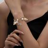 Böhmisches Muschel- & Seesternschmuck-Set: Perlenkette & Armband für Damen