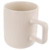 Kubek Ceramiczny do Kawy Herbaty Napojów Ciepłych Zimnych Kremowy 380 ml