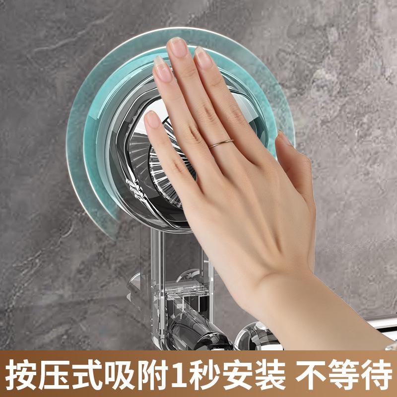 New suction cup slipper rack, toilet free punching, bathroom wall hanging rack, shoe drain hanger storage