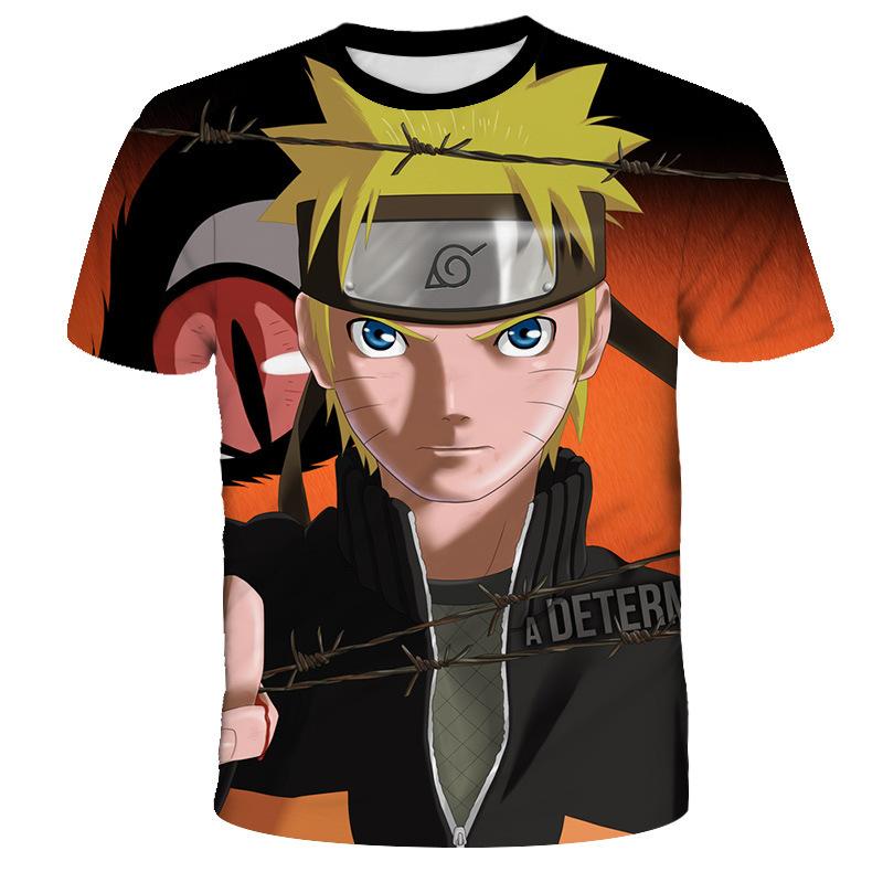 Anime Naruto Summer Men's T-shirt 3D Digital New Casual T-shirt