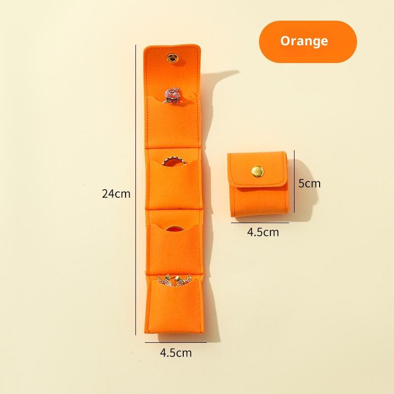 Portable Mini Jewelry Organizer Bag With Multiple Compartments For Rings Necklaces Earrings Travel Storage Bag