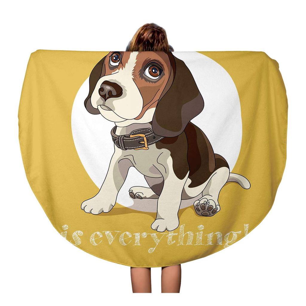 beagle beach towel