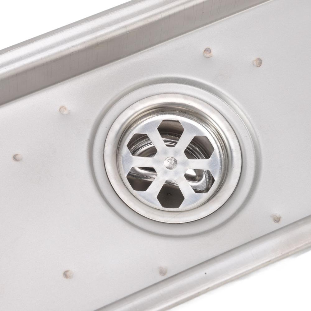 Rectangular Linear Shower Drain 30 × 10 cm / 11.81×3.94in Shower Floor Drain  Garage