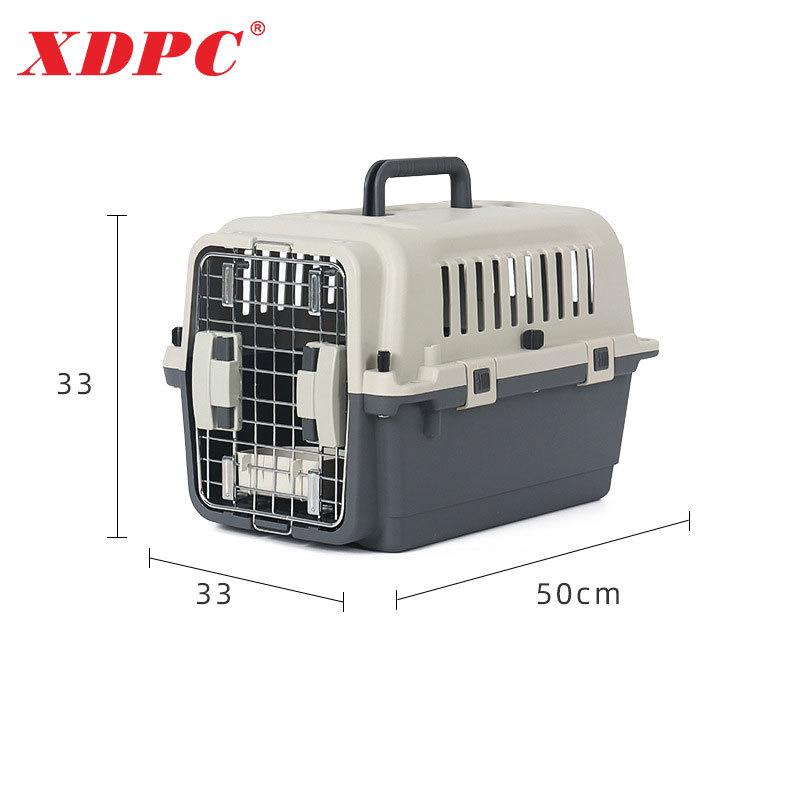 XDPC Xinding Pet Airline Crate: Durable Plastic Carrier with Iron Window for Cats & Dogs, Air China Approved