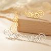 Minimalist Fashion Cut Vine Design Women's Versatile Stud Earrings
