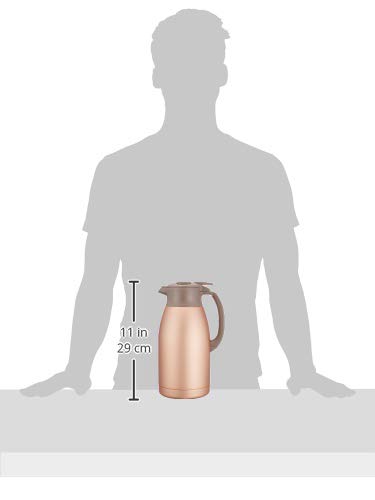 Zojirushi Thermos-Edelstahlkanne, 1,9L, Tischkanne, Weithals (Ca.. 6,5 cm), Doppelwandige Edelstahl-Vakuumflasche, Wärme- und Kälteisolierung