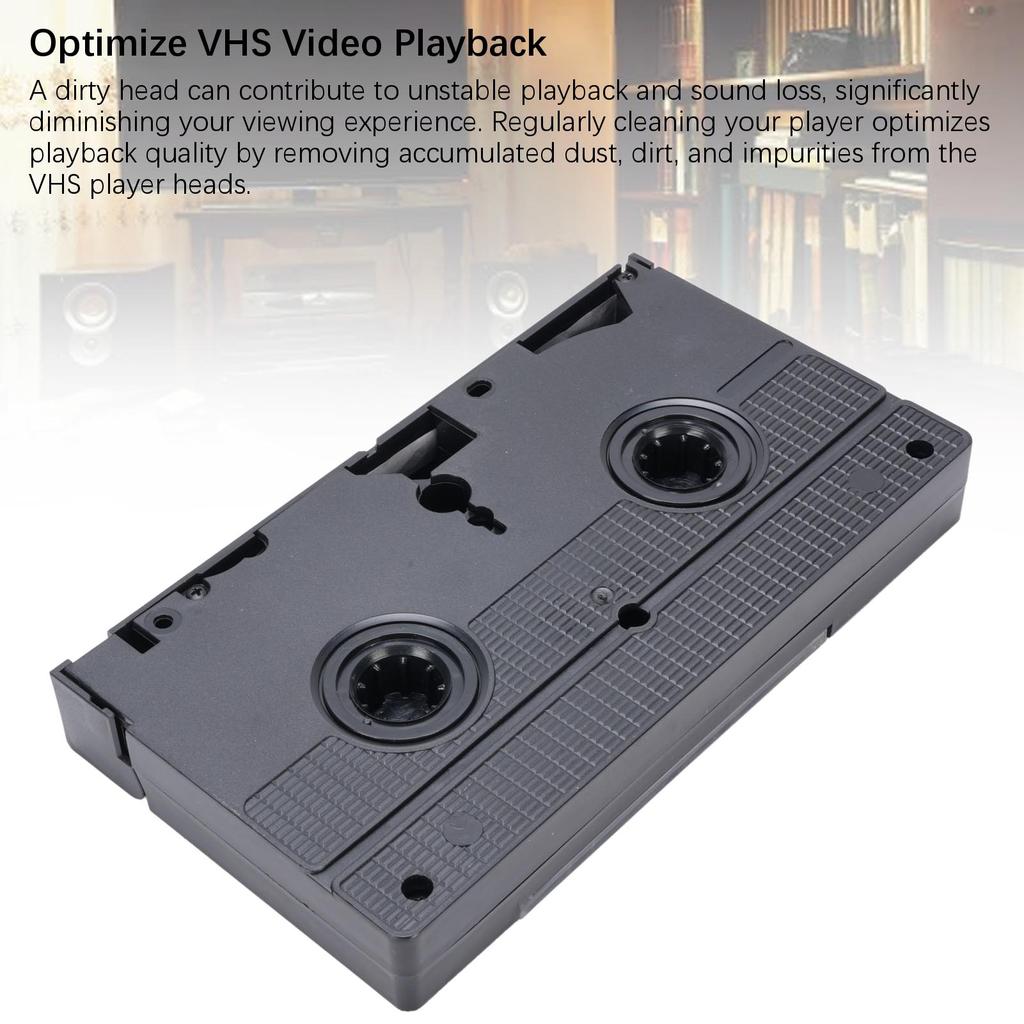 VCR Head Cleaner Wet Technology Reusable Safe Cleaning VHS Video Head Cleaner for VCR VHS Player VCR Player Head Cleaner