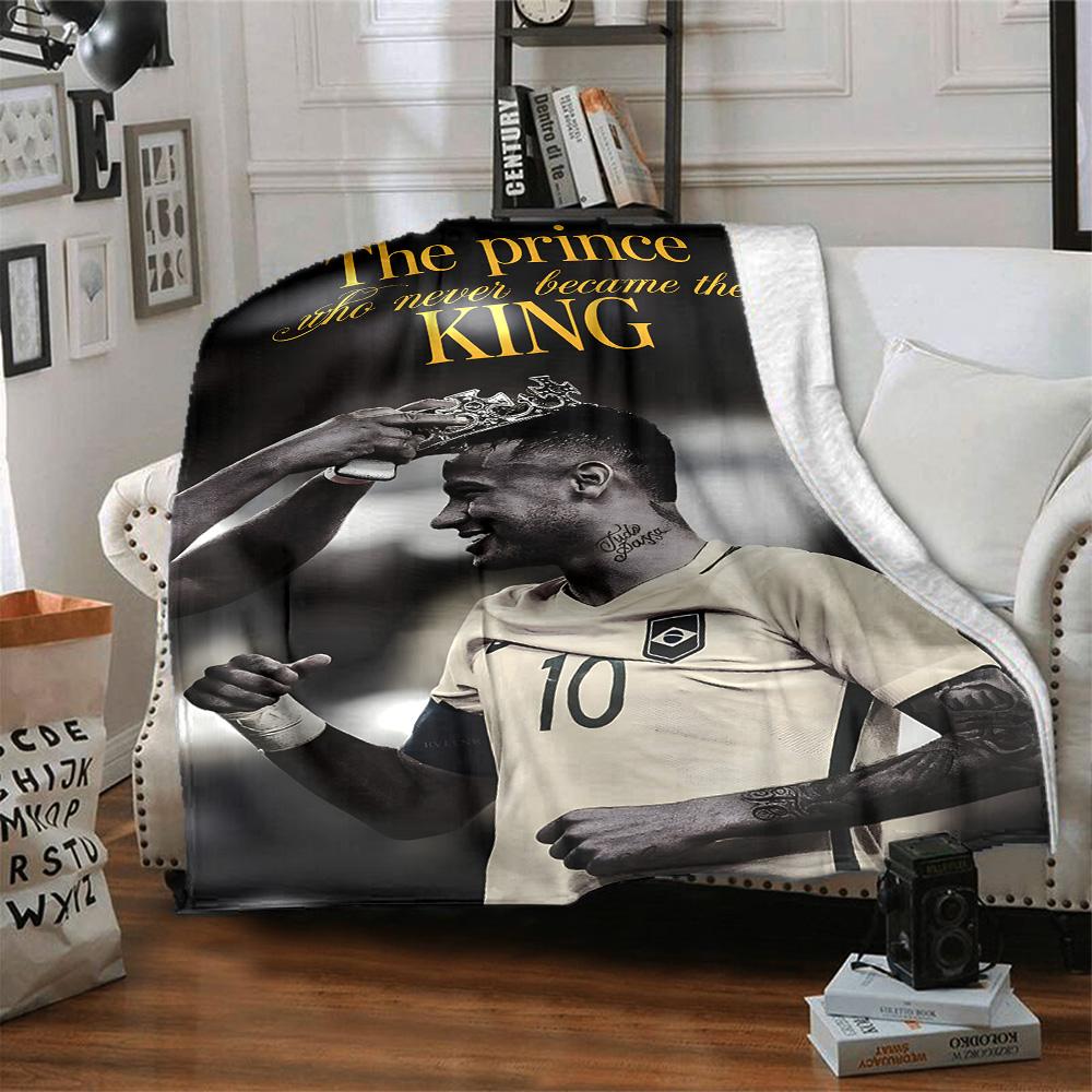 1pc Neymar7 Blanket, Gift, for Men and Women, Soft Blanket, Good for Sofa Bed Couch Travel, Lightweight Flannel Blanket