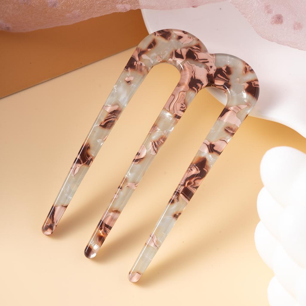 Three Tooth Inserted Comb Hairpin, Lazy Man Bun Head Hair Tool, U-Shaped Hairpin Hairpin Hairpin, Simple Hairpin For Women