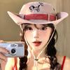 Y2K Puppy Bucket Hat Big Brim Sunscreen Fisherman Hat Retro Western Cowboy Hat  Outdoor