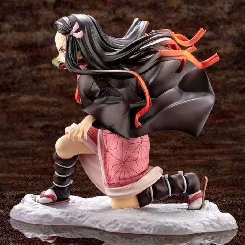 10cm Demon Slayer Kamado Nezuko Figurines PVC Ornaments Cartoon Kimetsu No Yaiba Action Figure Model Toys