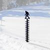 Metal Snow Measuring Ruler Wrought Iron Measuring Gagdet Accessory for Indoor Winter Snowmobile Yard Supplies
