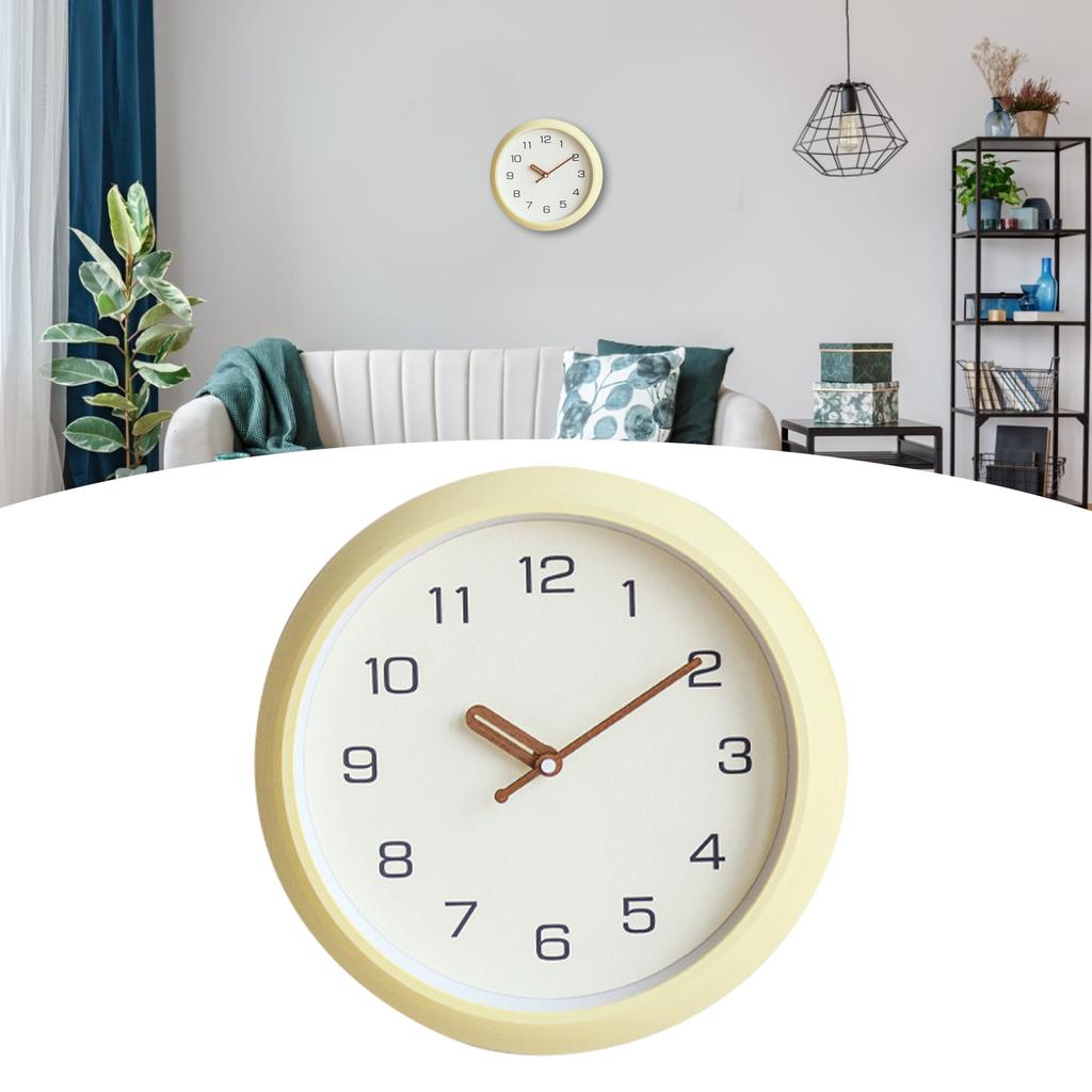 12 Inch Silent Quartz Decorative Wall Clock Non Ticking Battery Operated Round Easy To Read for School