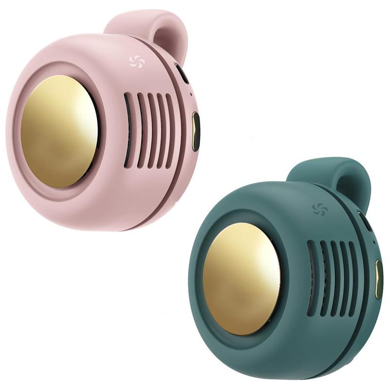 Mini Portable Neck Fan Clip-On No-Blade Personal Fan Waist Clip Rechargeable USB Handheld Travel Must-Have