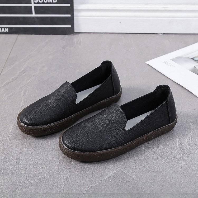 

Осенняя женская обувь FiveFive на плоской подошве, лоферы, женские туфли на плоской подошве без шнуровки, женские лоферы, женские мокасины, обувь больших размеров 39 чёрный