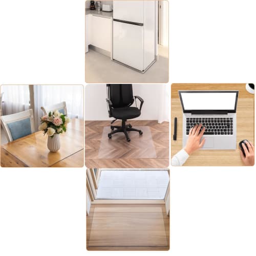 PVC Refrigerator Mat, Chair Mat, Scratch and Dent Protection, Floor Protector, Earthquake-Resistant Mat, Multi-functional PVC Cushion, Suitable for Pr