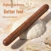 Solid Wood Rolling Pin for Dough, Dumplings & Baking - Round Head Design