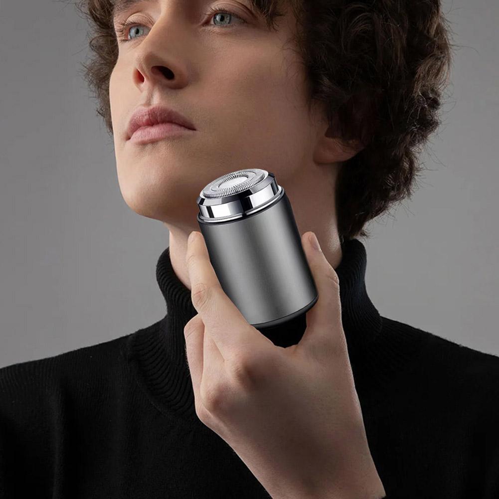 Men Mini Electric Shaver USB Rechargeable Portable Electric Shaver IPX6 Waterproof Pocket Electric Razor for Travel