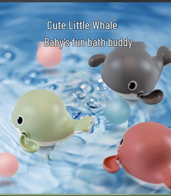 Wind-Up Bath Toys: Yellow Duck & Turtle Clownfish for Kids