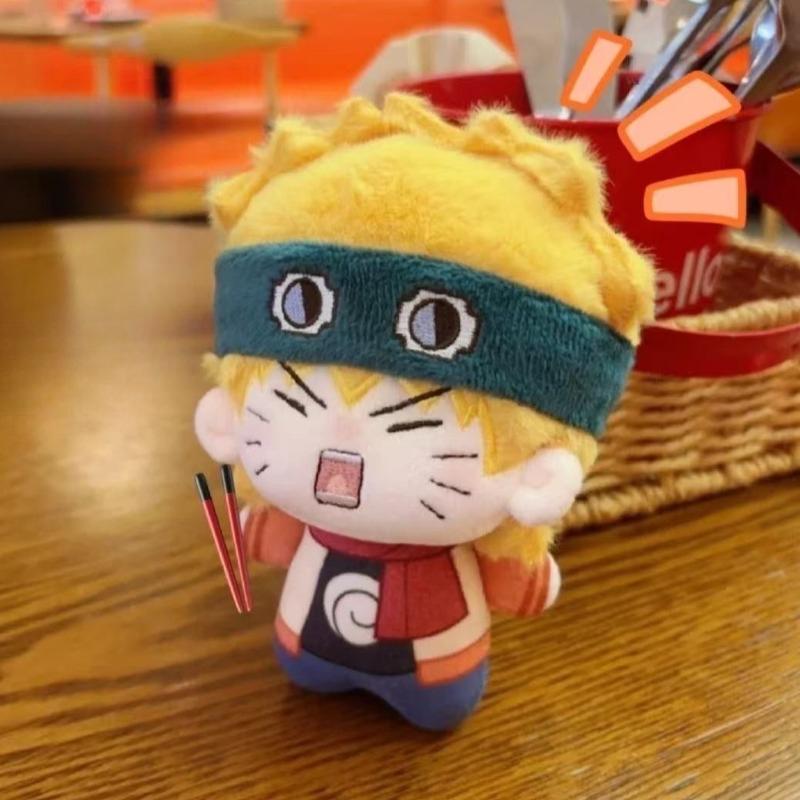 Cute Anime Naruto Cotton Doll Plush Doll Cartoon Kawaii Uzumaki Naruto Peripheral 10cm Stuffed Plush Doll Toy Children's Gifts