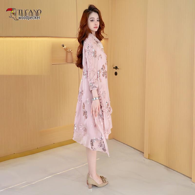 Woodpecker French Style Embroidered Midi Dress