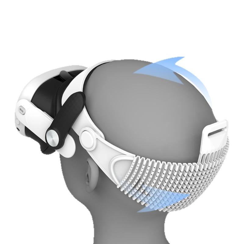 Adjustable Head Strap For VR Glasses With Breathable Memory Foam Padding Lightweighted Headband