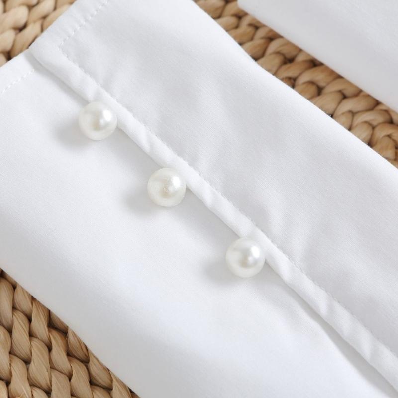 Broderi Spets Falska Ärmar Dam Dekorativa Ärmar Avtagbara Handledsmanschetter