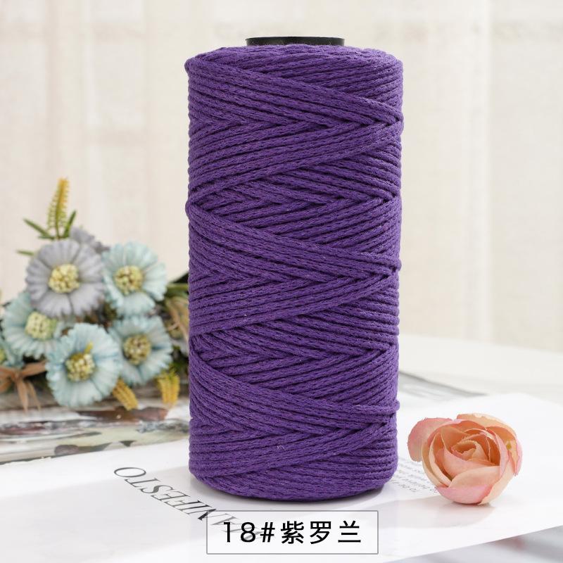 150g/150m 2mm Round Strand Hollow Yarn,European Hook Bag Core Diy Thread,Many Colors,Hand-knitted Crochet Matching Crocheting
