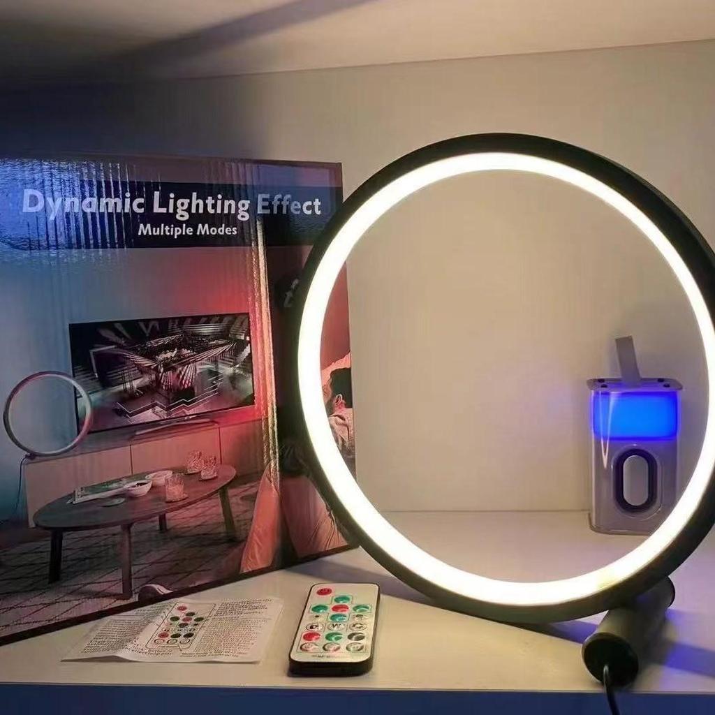 2025 RGB Dreamy Creative Table Lamp – E-Sports Atmosphere Ring Light