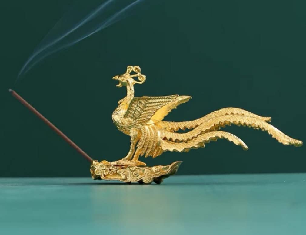 Kaimed Incense Holder, Incense Burner, Incense Plate, Incense Stick Holder, Buddhist Altar Plate, Incense Burner, Incense Holder, Phoenix Design,