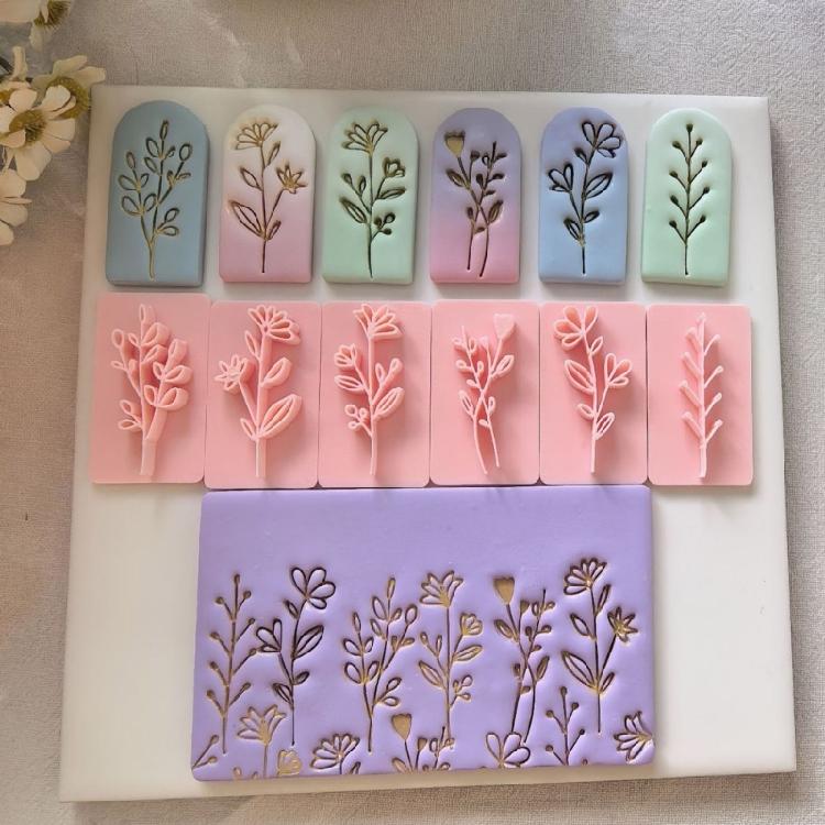 Soft Clay Leaf Mold Set with Nonstick Plastic Texture Handmade Earrings Molds for Effortless Jewelry Making and Crafts
