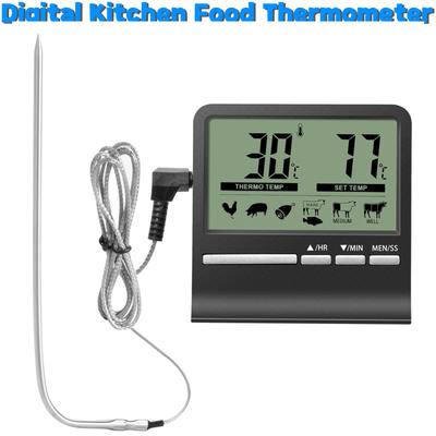 Digital Grillmatstermometer Sondmätare Ugnstermometer Sondmätare Utomhusugn Köttmatlagningstermometer för Kök