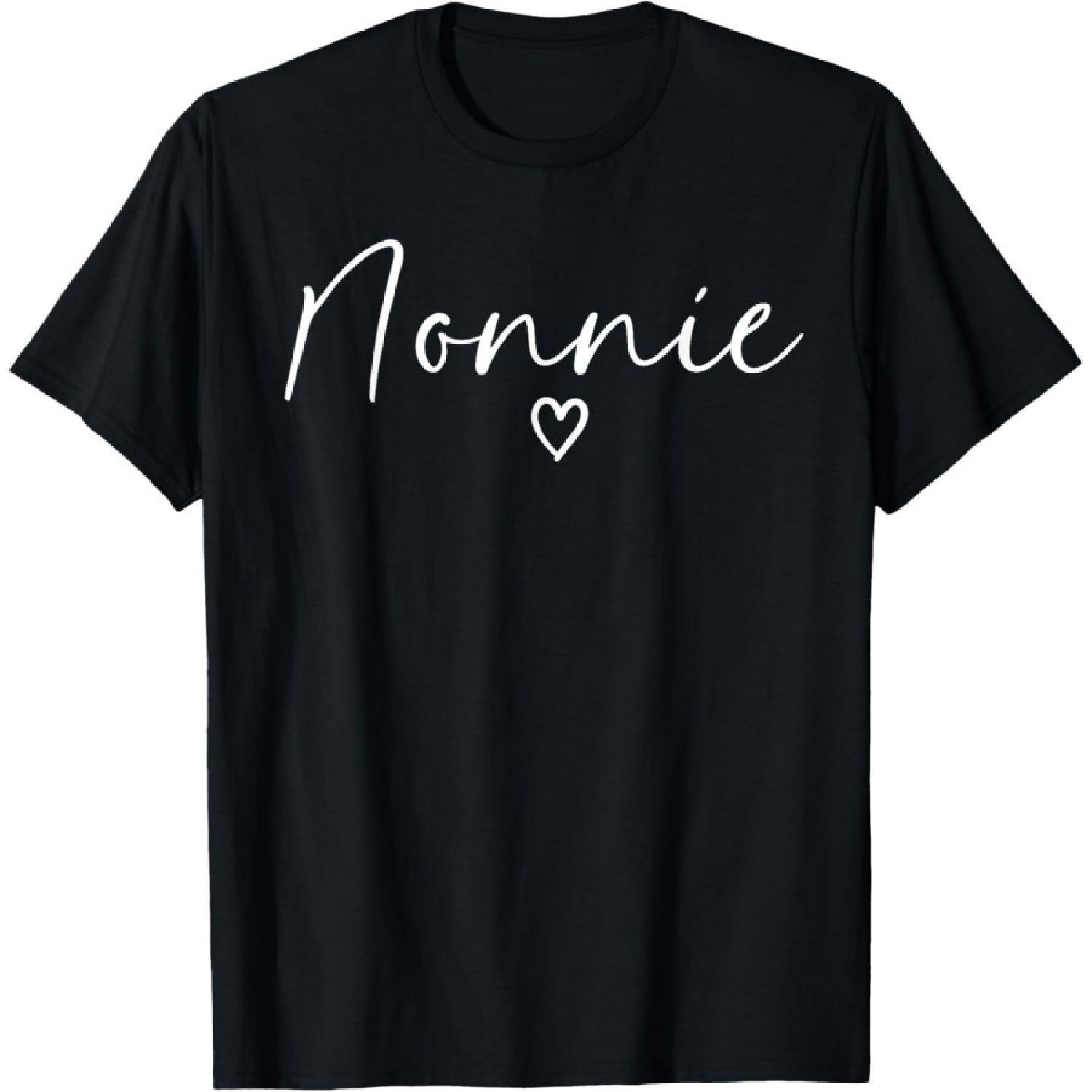 Nonnie Gifts For Women Grandma Heart Mother s Day Nonnie T-Shirt XXXXXL