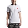 Moncler SS23 Color Block Logo Patch Short Sleeve Polo Shirt Men tops White I10918A0001284454001